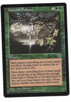 MTG Natural Balance Mirage Magic the Gathering NM - Image 1
