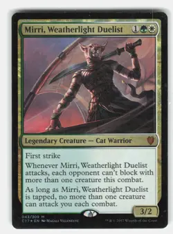 Mirri, Weatherlight Duelist 43 Magic Commander 2017 Foil *LP* - Image 1