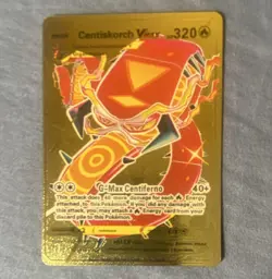 Pokemon TCG Centiskorch VMAX 191/189 Darkness Ablaze Secret Rare Gold 320HP - Image 1