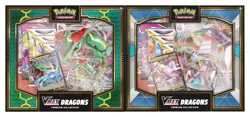 POKEMON TCG VMAX DOUBLE Dragon Premium Collection Box Duraludon + Rayquaza - Image 1