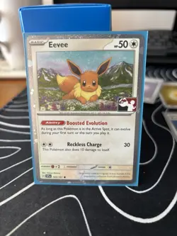 Pokemon TCG - Eevee 143/191 - SSP Cosmo Holo Stamped Play! Prize Pack 7 - NM - Image 1