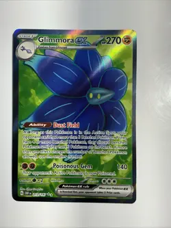 Glimmora ex 213/197 Sv03: Obsidian Flames Holo Pokemon TCG Full Art Ultra Rare - Image 1