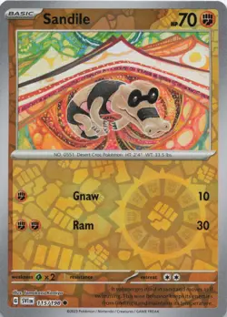 Sandile 115/198 SV01: Scarlet & Violet Base Set Reverse Holo NM Pokemon TCG - Image 1