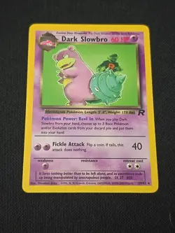 Dark Slowbro 29/82 Team Rocket Regular Black Star Rare WOTC Pokemon TCG LP - Image 1