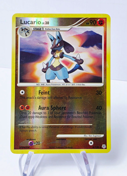 Nintendo Lucario 6/130 Diamond & Pearl Holo Rare EN 2007 90 HP Stage 1 - Image 1