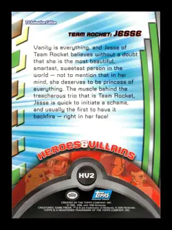 🦉 2000 Pokemon Series 2 Heroes & Villains HV2 Team Rocket Jesse - Image 2