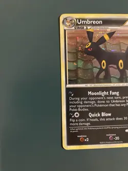 Pokemon Umbreon TCG Undaunted Holo Rare Card #10/90 NM (Swirl Behind The Ear) - Image 2