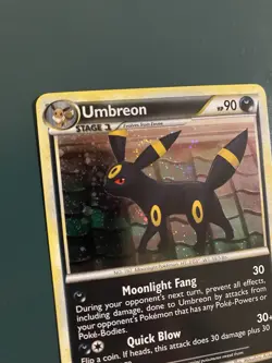 Pokemon Umbreon TCG Undaunted Holo Rare Card #10/90 NM (Swirl Behind The Ear) - Image 4