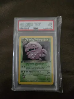 Dark Weezing Holo Team Rocket 1st Edition PSA 9 Pokemon WOTC 2000 Vintage - Image 1