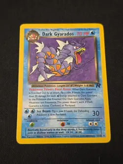 Dark Gyarados 25/82 Team Rocket Regular Black Star Rare WOTC Pokemon TCG LP - Image 1