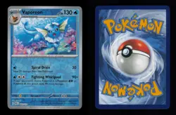 REVERSE HOLO VAPOREON RARE 022/131 NM POKEMON - Image 3