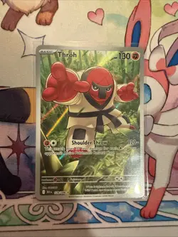 Pokemon TCG Throh 128/086 Sv: Black Bolt Holo Illustration Rare MINT/Near Mint - Image 1
