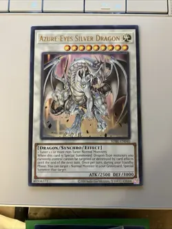 Yugioh Azure-Eyes Silver Dragon SDBE-EN040 Ultra Rare - Image 1