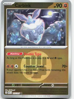 Carbink (Energy Symbol Pattern) 117/217 Ascended Heroes Pokemon Reverse Holo NM - Image 1
