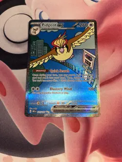Pokemon Pidgeot ex 225/197 Obsidian Flames Special Illustration Rare Holo LP - Image 3