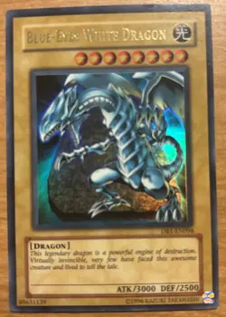 Yugioh Blue-Eyes White Dragon DB1-EN098 Ultra Rare NM NP - Image 1