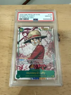 2025 ONE PIECE OP13-120 SABO 119 ACE 118 MONKEY D. LUFFY PSA 10 SEQUENTIAL - Image 2