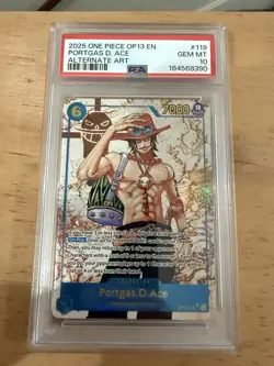 2025 ONE PIECE OP13-120 SABO 119 ACE 118 MONKEY D. LUFFY PSA 10 SEQUENTIAL - Image 3