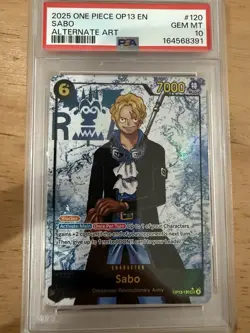 2025 ONE PIECE OP13-120 SABO 119 ACE 118 MONKEY D. LUFFY PSA 10 SEQUENTIAL - Image 4