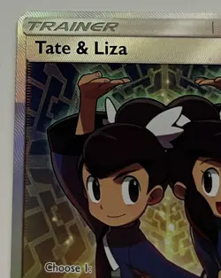 Pokemon TCG Tate & Liza 166/168 SM Celestial Storm Ultra Rare Full Art Holo ENG - Image 2