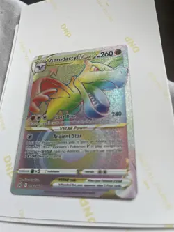 Pokemon TCG Aerodactyl VSTAR Lost Origin Secret Rare Card 199/196 Rainbow Rare - Image 2