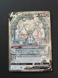 Zacian v GG48/GG70 Crown Zenith English Pokemon TCG - Image 1