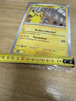 Pokemon TCG Pikachu At The Museum - Jumbo Sealed Promo Card Oversized - Image 3