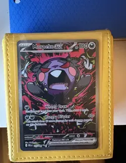 Morpeko Ex Pitch Black 117/084 SR Full Art Pokemon Card - Image 1