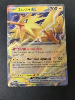 Zapdos ex - 145/165 - Pokemon 151 Ultra Rare Card VLP - Image 1