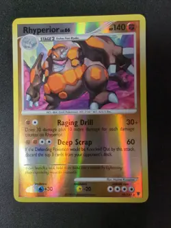 Rhyperior 10/147 Reverse Holo Rare Platinum Supreme Victors Pokemon Card VLP - Image 1