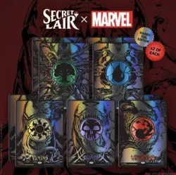 MTG Secret Lair x Marvel's SpiderMan: Mana Symbiote Raised Foil Edition PREORDER - Image 1