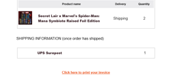SECRET LAIR X MARVEL'S SPIDER-MAN: MANA SYMBIOTE RAISED FOIL EDITION Preorder - Image 2
