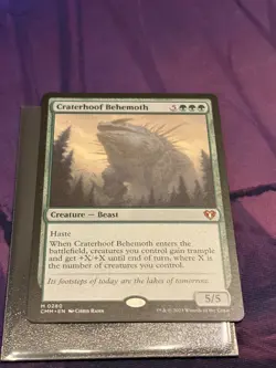 Craterhoof Behemoth Commander Masters CMM #280 Regular - Image 2