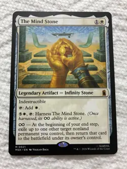 MTG Legendary Artifact The Mind Stone Mythic Marvel Superheroes M0021 2026 🔥 - Image 2