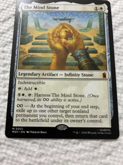 MTG Legendary Artifact The Mind Stone Mythic Marvel Superheroes M0021 2026 🔥 - Image 3