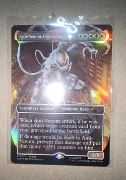 MTG PRM Anti-Venom, Horrifying Healer (Borderless) #1 Foil NM/M - Image 1