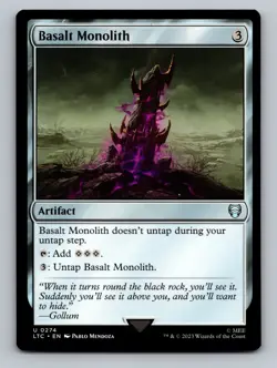 Basalt Monolith U Commander: The Lord of the Rings: Tales of Middle-earth 274 NM - Image 1
