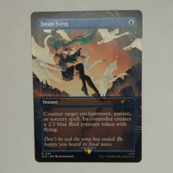 Wizards of the Coast MTG Swan Song Secret Lair Borderless Rare 1591 - Image 1