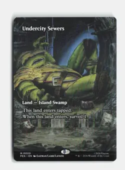 Undercity Sewers (Borderless) 20 Teenage Mutant Ninja Turtles MTG NM - Image 1