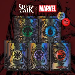 MTG Secret Lair x Marvel's SpiderMan: Mana Symbiote Raised Foil Edition PREORDER - Image 1