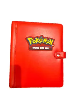 Ultra Pro Pokemon Premium Snap 4 Pocket Binder Album TCG Red Holds 160 Cards - Image 1