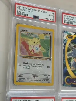 Pokemon Vintage PSA Graded Lot Holo Topps Charizard Blastoise Togepi Promo - Image 5
