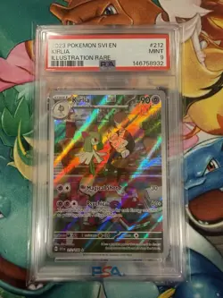 2023 Pokemon SVI EN Illustration Rare #212 Kirlia Mint PSA 9 - Image 1