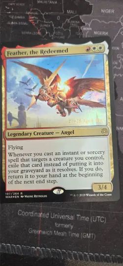MtG Feather the Redeemed Foil Prerelease Promo - Image 1