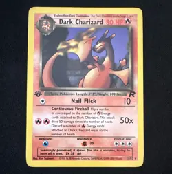 Dark Charizard 1st Edition Rare 21/82 Team Rocket EN non-holo - Image 1