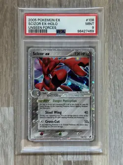2005 Pokemon EX Unseen Forces Scizor ex #108 PSA 9 Mint - Image 1