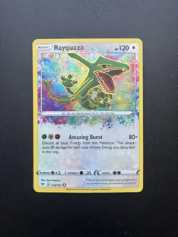 Pokemon TCG Rayquaza 138/185 Vivid Voltage Amazing Rare - Image 1