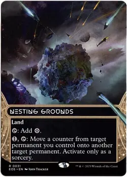MTG Edge Of Eternities: Stellar Sights Nesting Grounds Borderless (Rare) - Image 1