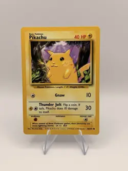 1999 Pokemon Base Set Pikachu 58/102 Vintage WOTC English Unlimited - Image 1