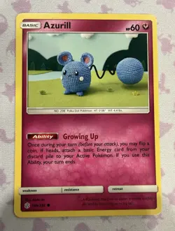 The Pokemon Company Pokemon TCG Azurill 146/236 Cosmic Eclipse Common Regular EN - Image 1